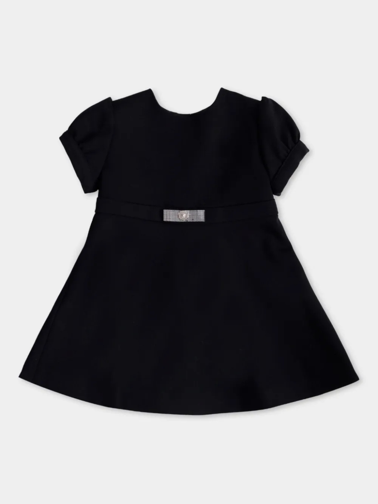 

Платье Versace Kids с рукавами-фонариками, черный