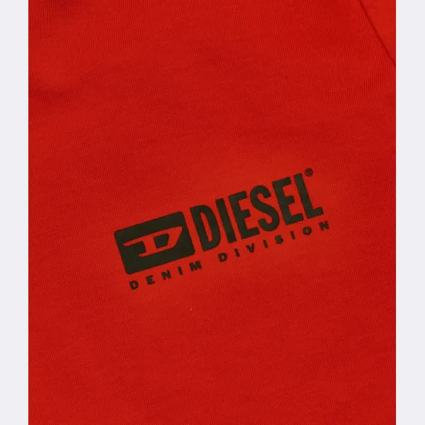 Футболка стандартного кроя Diesel, красный — фото 3