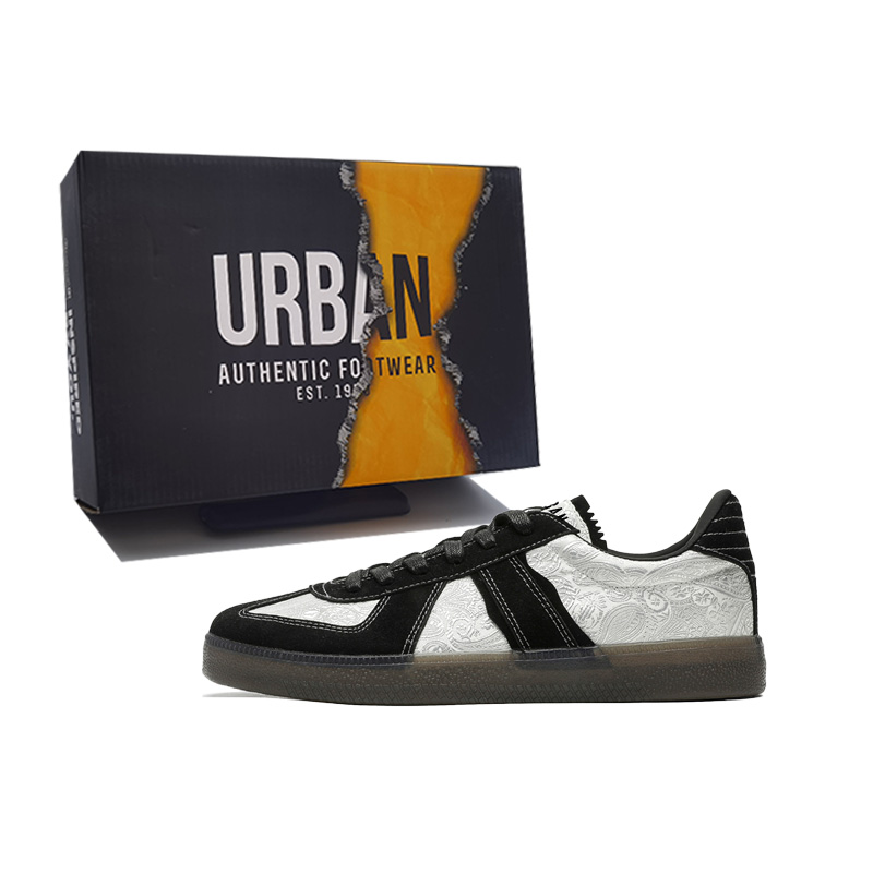 

URBAN AUTHENTIC Низкие мужские кроссовки для скейтбординга, черно-белые