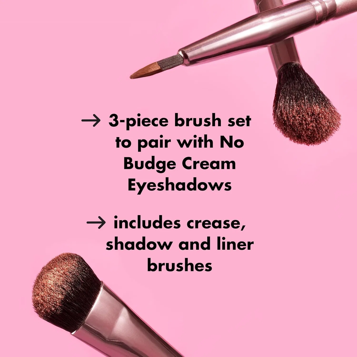 Набор кистей для теней «No Budge Brush Trio» от e.l.f. E.L.F. — фото 2