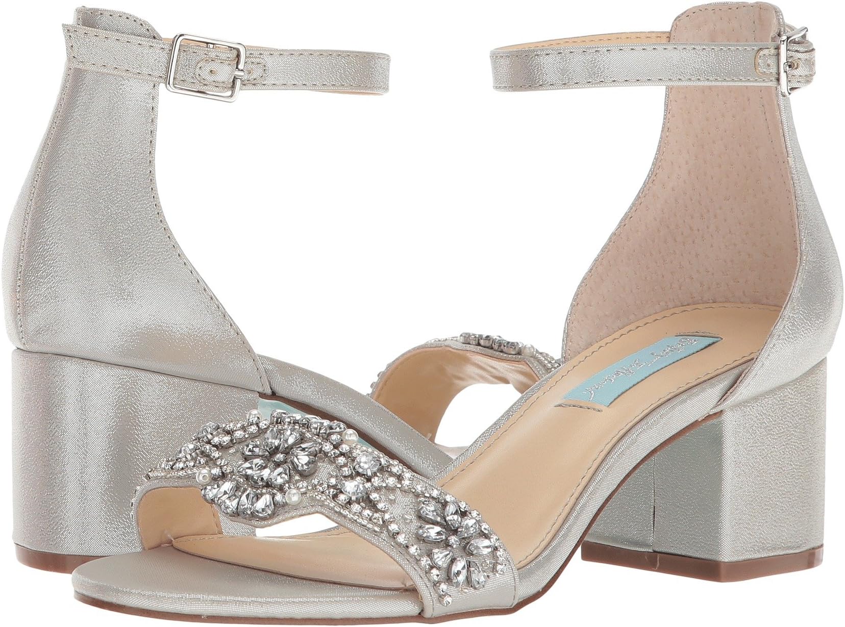 

Босоножки Mel Blue by Betsey Johnson, цвет Silver Satin 1