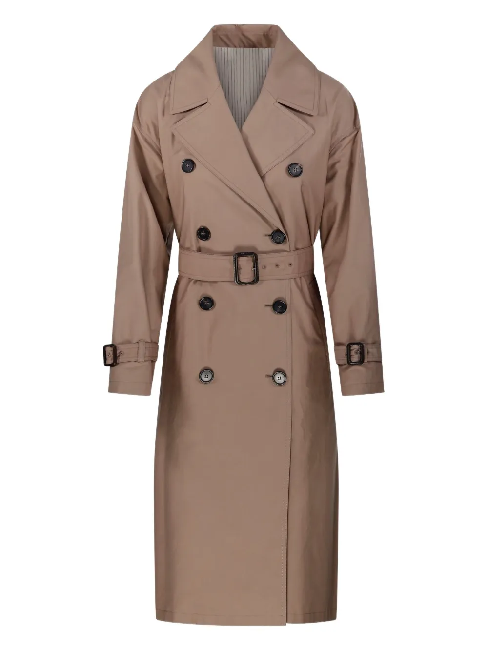 

Двубортное пальто Candida с поясом MAX MARA, коричневый