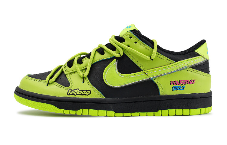 

Кроссовки Nike Dunk Skateboard Shoes Women's Low-Top Black/Green