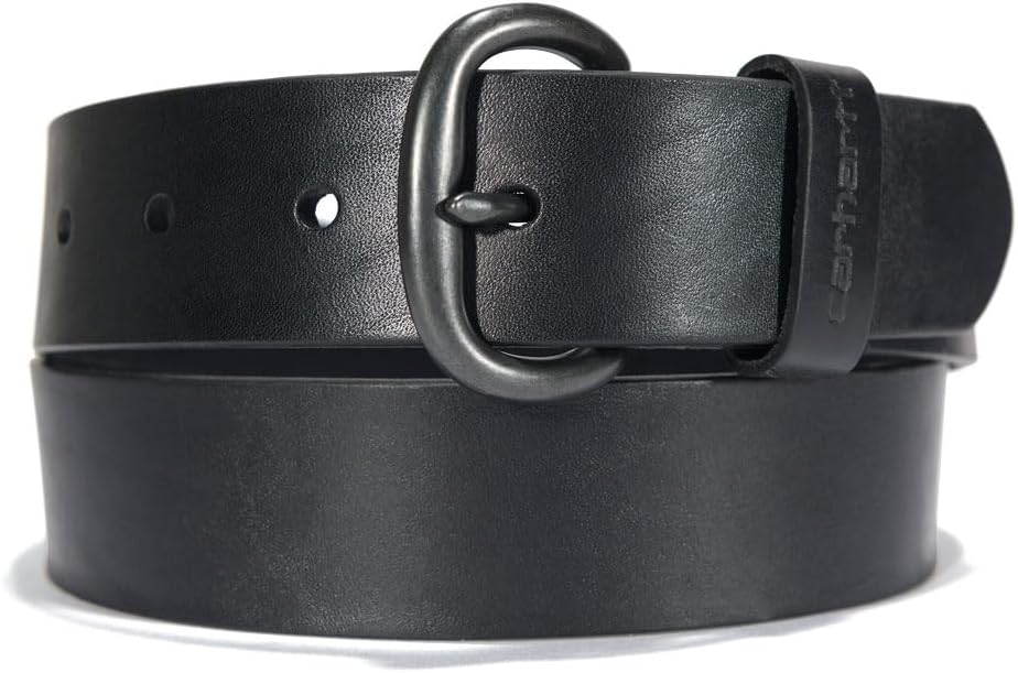 

Carhartt мужской ремень A0005498 Nylon регулируемый промышленный, Bridle Leather Debossed Keeper (Black)