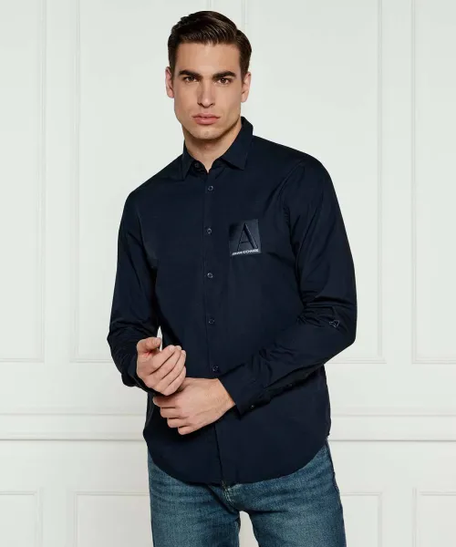 

Рубашка Regular fit Armani Exchange, синий