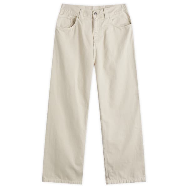 

Свободные прямые брюки Brandon из твила Carhartt Wip, серый