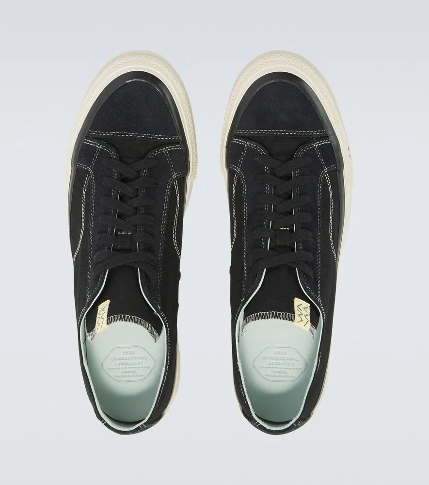Кроссовки Nolan из парусины с замшевой отделкой Visvim, черный — фото 4