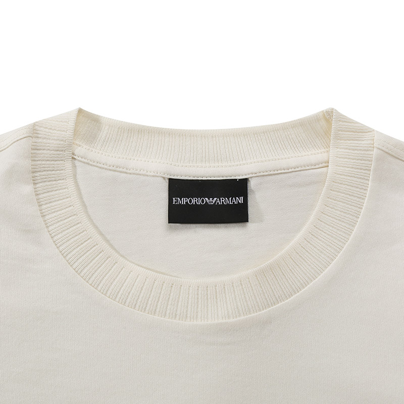 Футболка мужская светло-бежевая EMPORIO ARMANI — фото 4