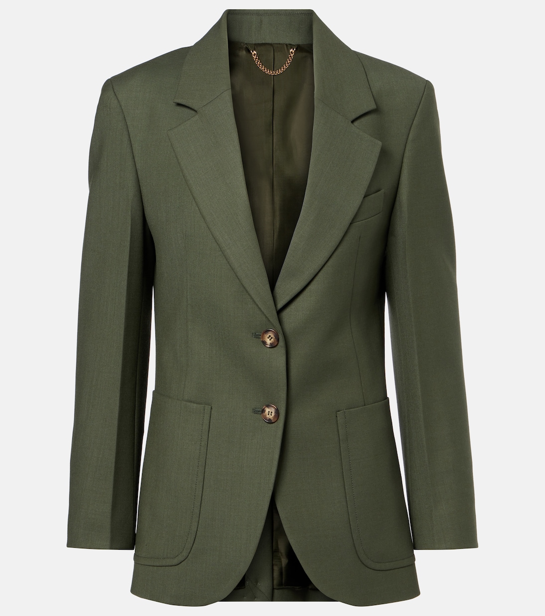 

Однобортный блейзер Victoria Beckham, Oregano