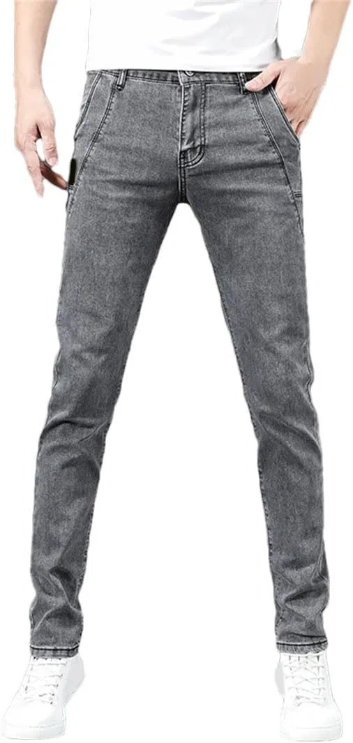 Джинсы зауженные Stretch, Серый