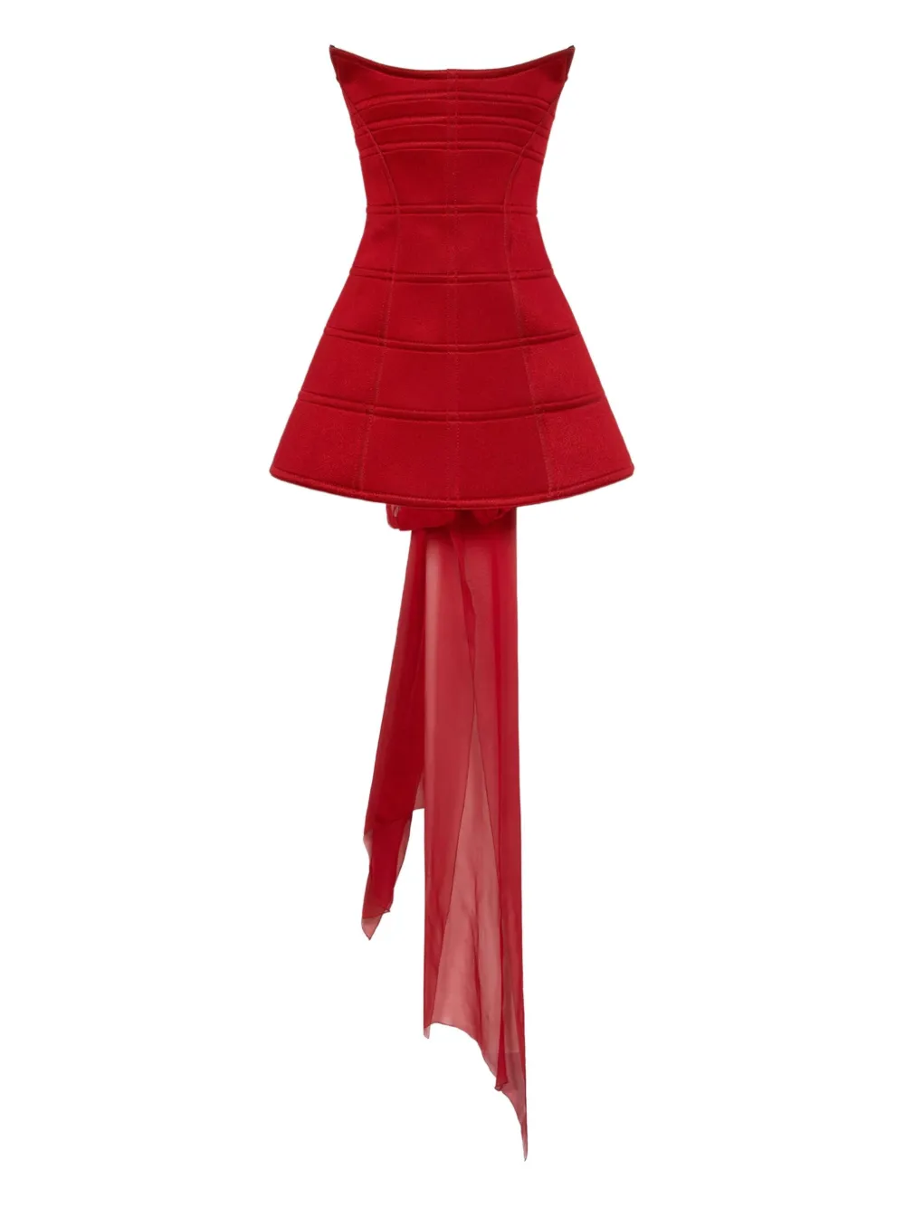 

Платье мини без бретелей Blumarine, красный