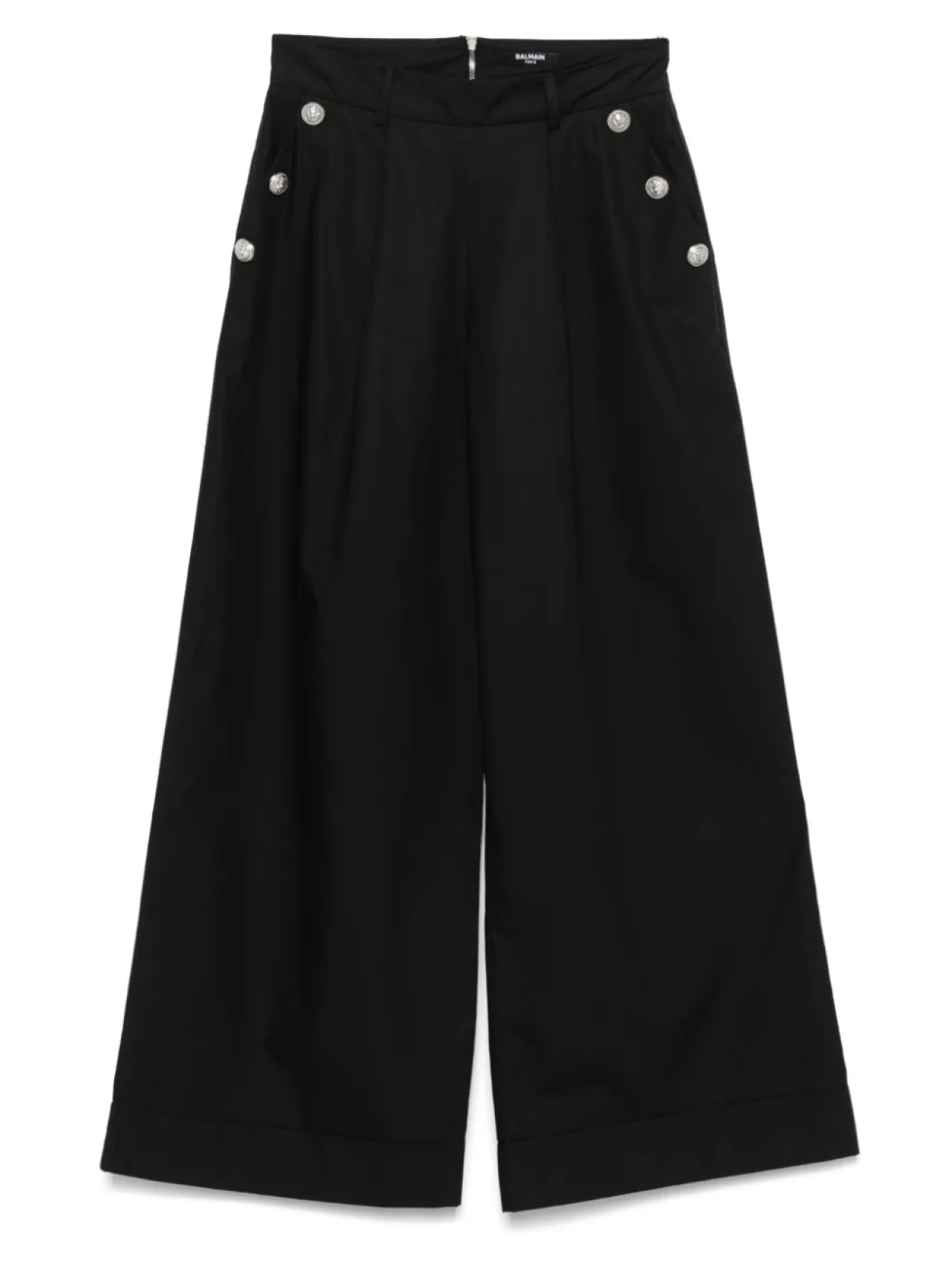

Balmain Kids брюки палаццо с логотипом, черный
