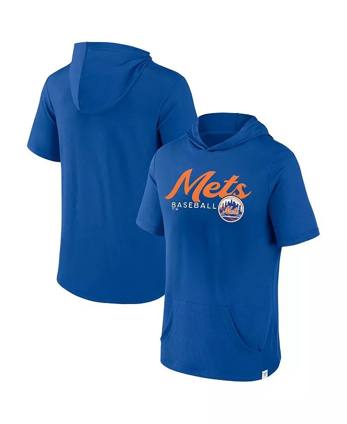 

Мужская толстовка с коротким рукавом Royal New York Mets Offensive Strategy Fanatics