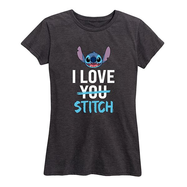 

Футболка женская S Lilo & Stitch I Love Stitch Disney, Heather Charcoal, Черный, Футболка женская S Lilo & Stitch I Love Stitch Disney, Heather Charcoal
