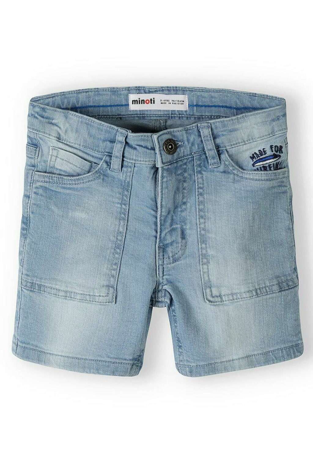 

Джинсовые шорты ADJUSTABLE WAIST MINOTI, цвет light blue denim