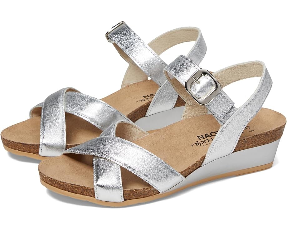 Туфли Naot Throne, цвет Soft Silver Leather