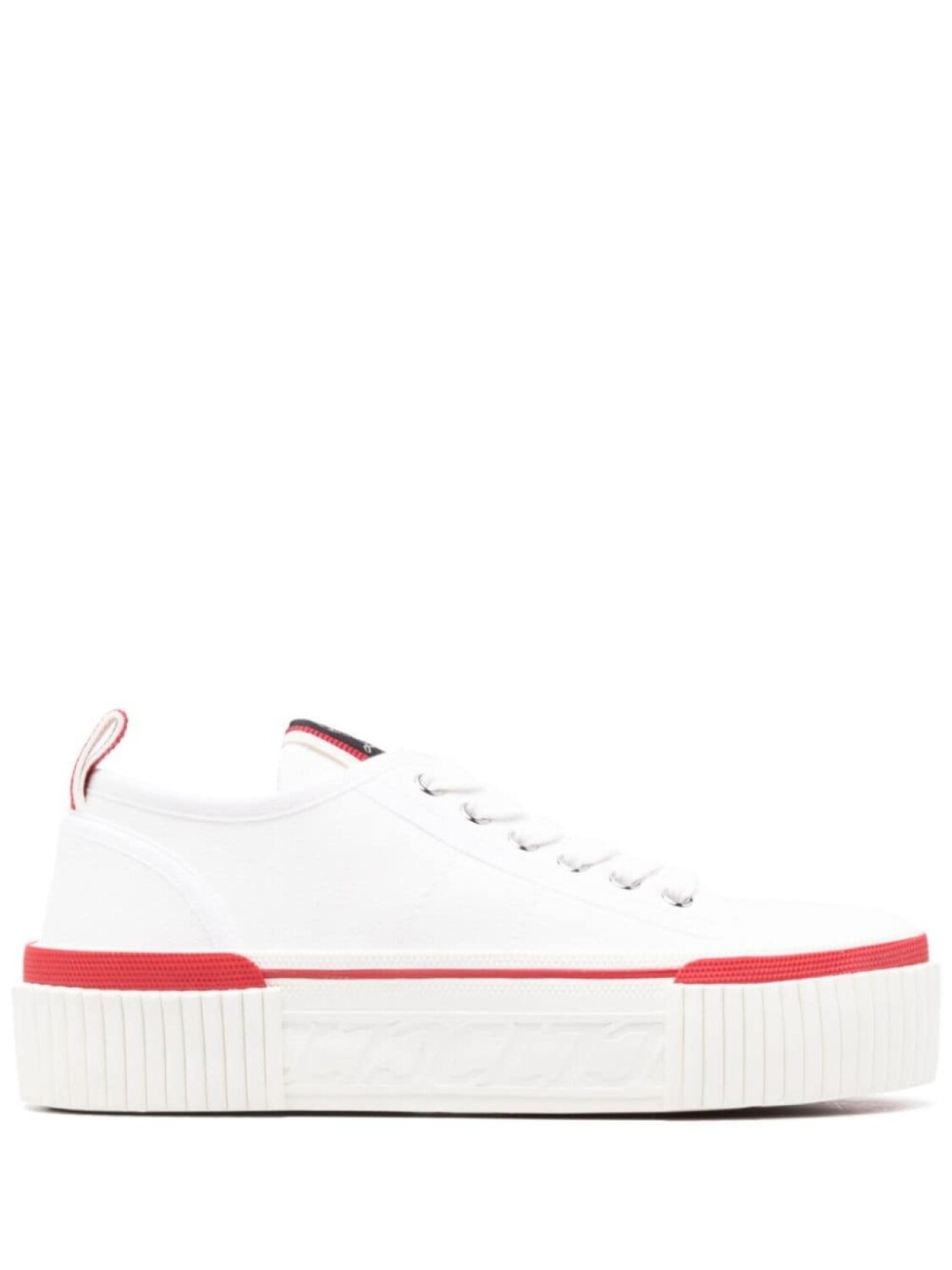 Christian Louboutin кроссовки Super Pedro на платформе, белый