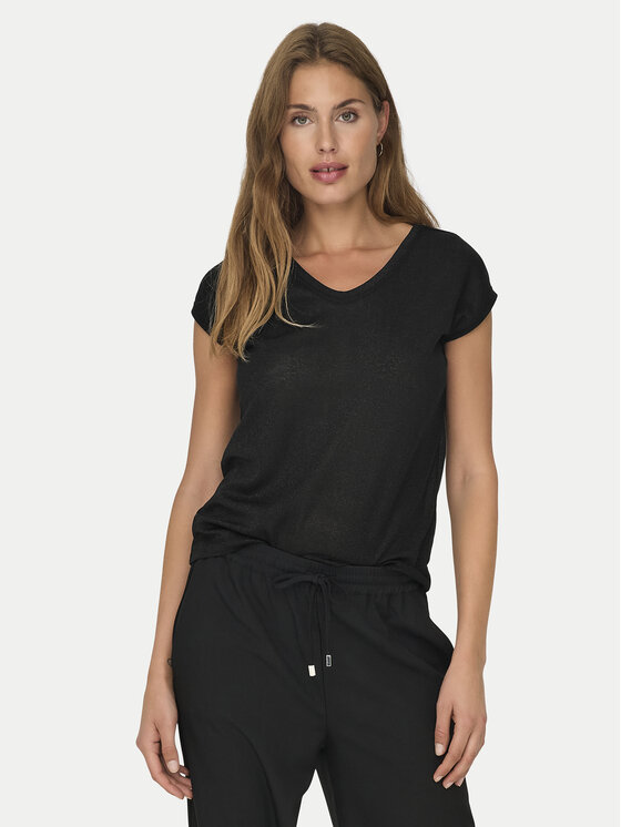

Футболка loose fit Silvery 15136069 Only, чёрный