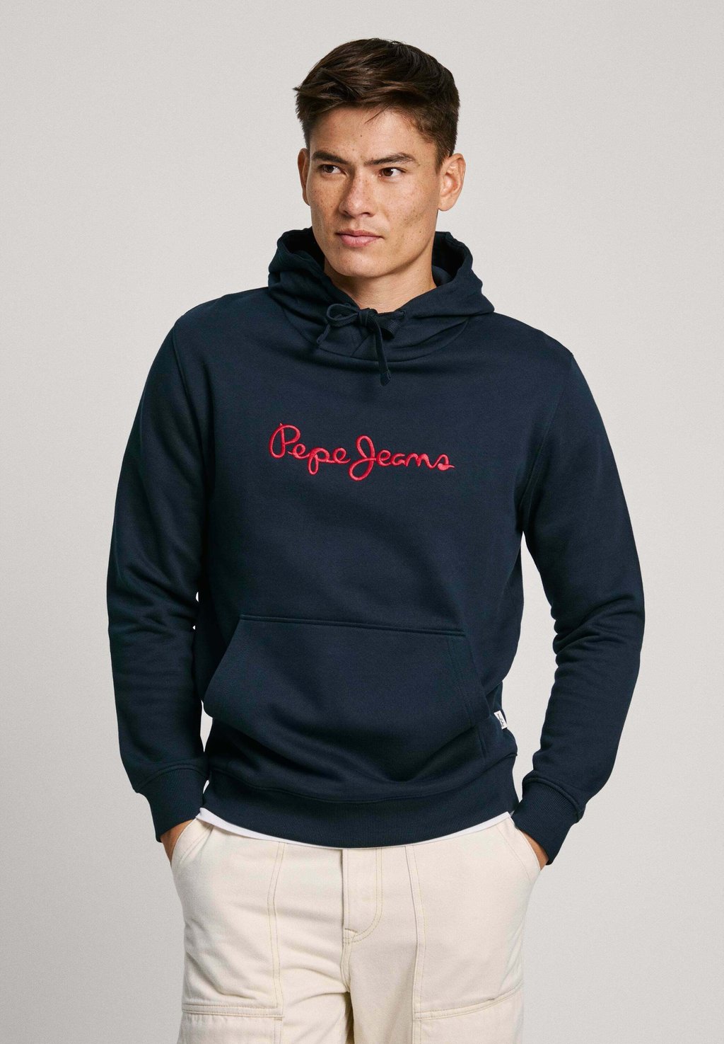 

Толстовка с капюшоном NEW JOE Pepe Jeans, темно-синий