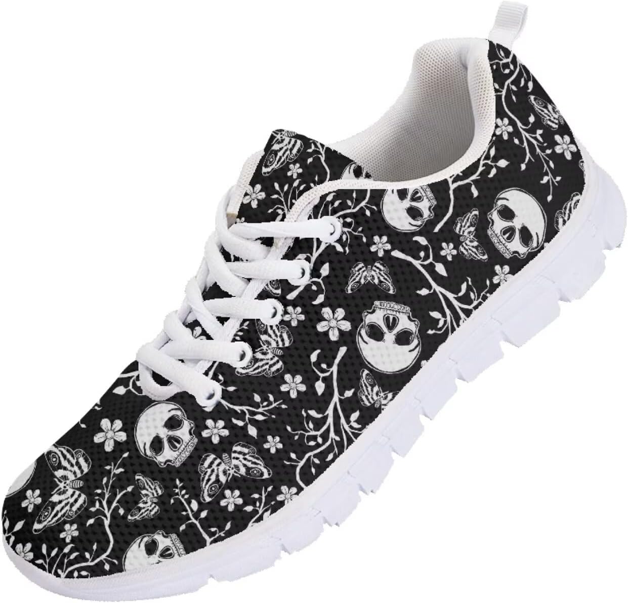 

Мужские кроссовки Funnydude Funny Print для бега, осенние, с сеткой для дыхания, свободные, на шнуровке, Funny Skull