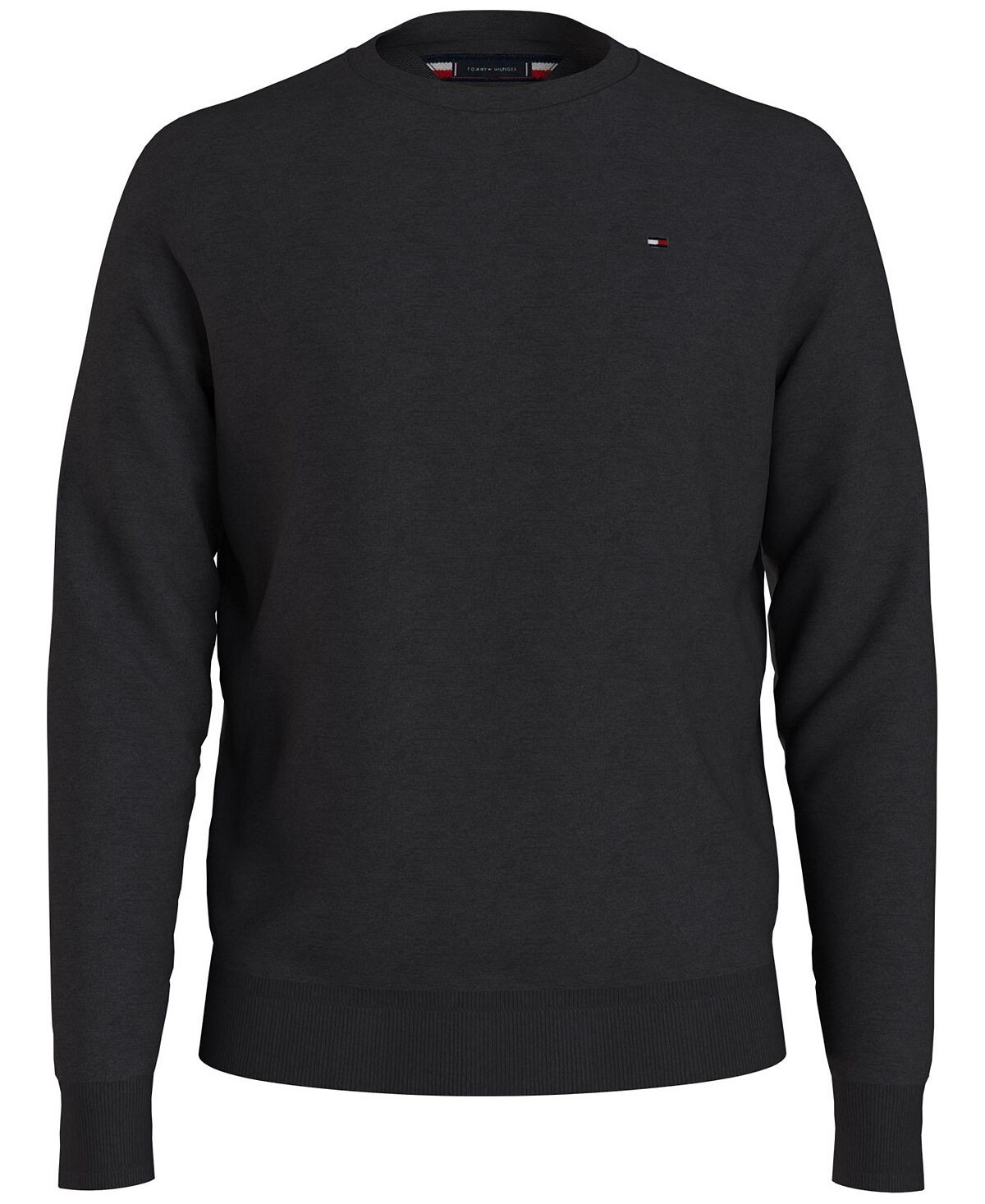 

Мужской однотонный свитер с круглым вырезом Essential Tommy Hilfiger