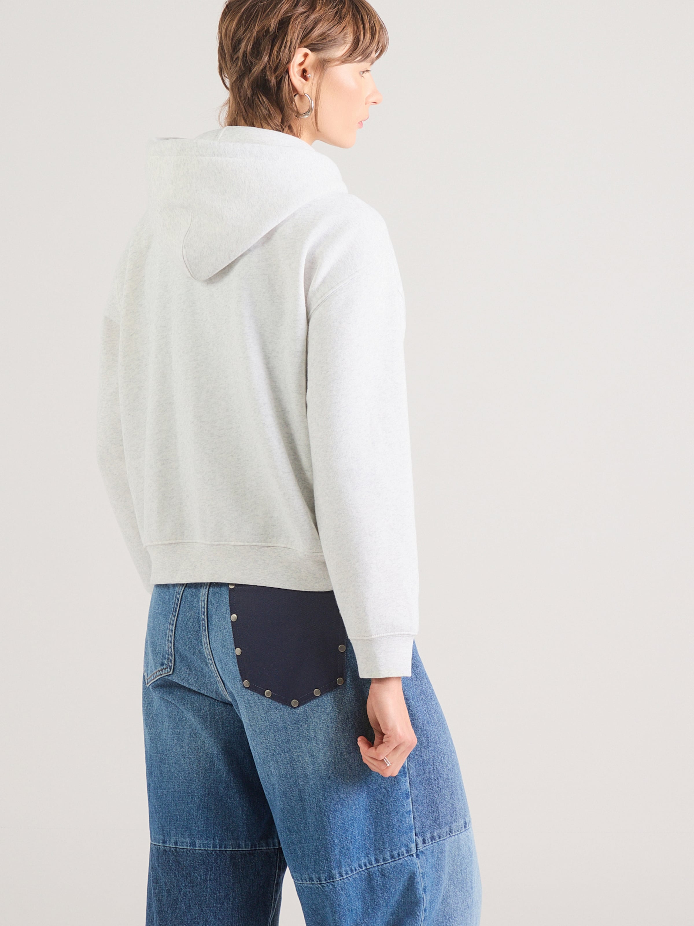 LEVI'S  Толстовка с молнией 'Everyday' в светло-сером цвете — фото 3
