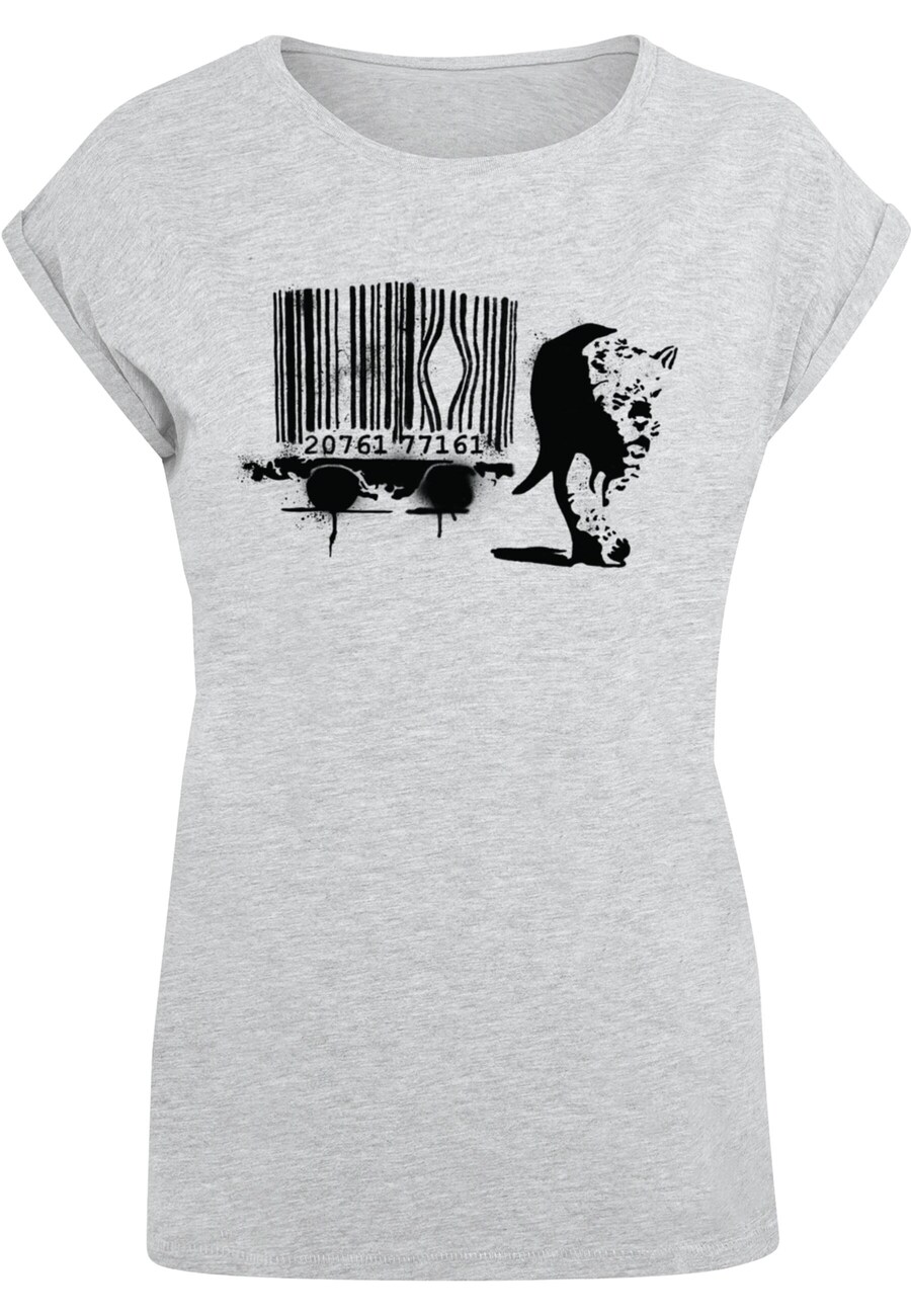 

Рубашка Merchcode Barcode Leopard Circle, серый