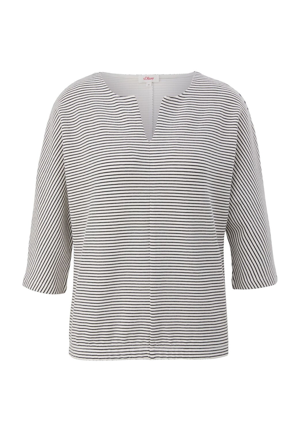

Рубашка, рукав 3/4, с разрезом, женская s.Oliver, цвет Grey Black