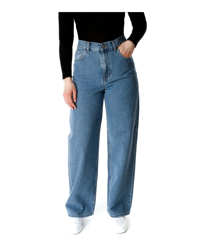 

Джинсы свободного кроя с высокой талией Carhartt Wip, синий
