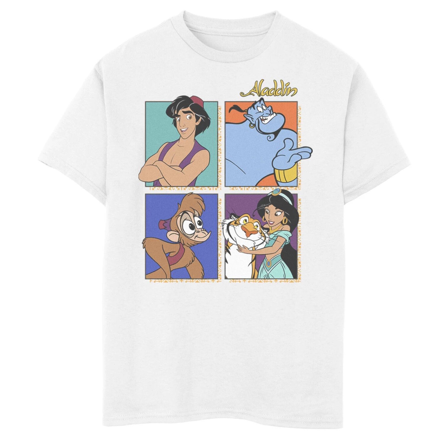 

Футболка с рисунком Disney Aladdin Group Shot Box Up для мальчиков 8–20 лет Disney