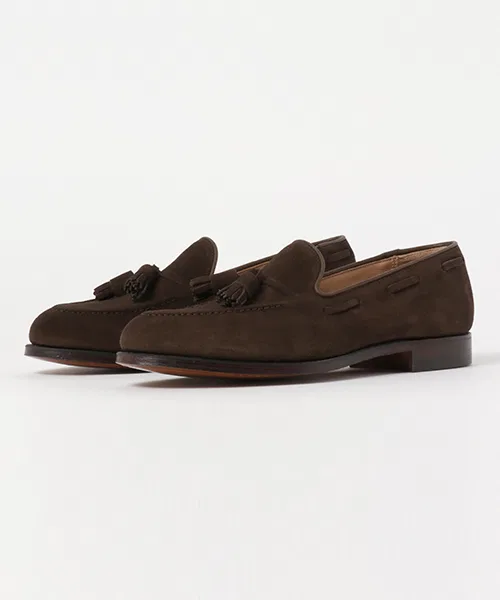 CROCKETT&JONES / CAVENDISH 3 Замшевые лоферы с кисточками — фото 2