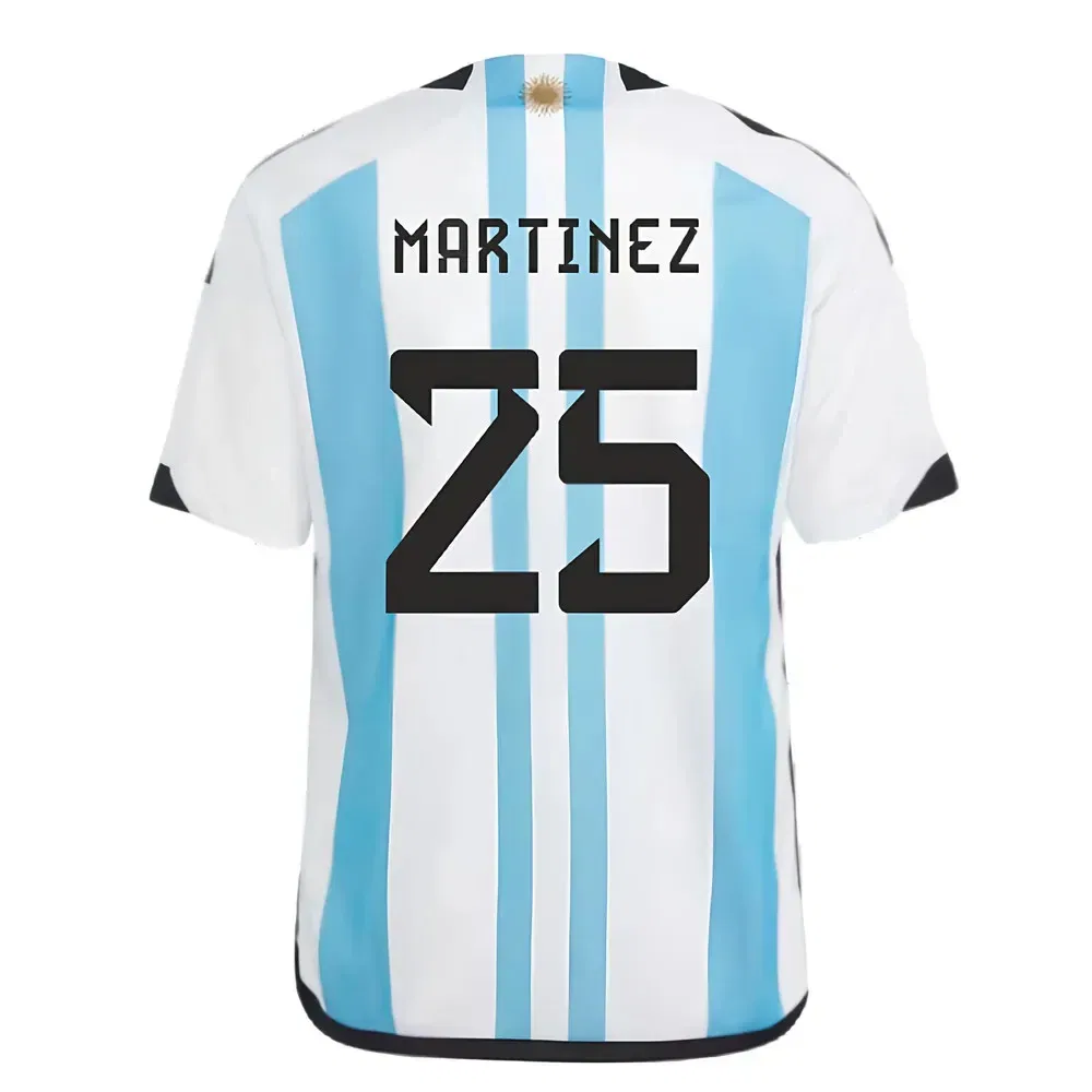 Детская футбольная футболка Аргентина Чемпионы мира 2022 Martinez Argentina, синий — фото 2