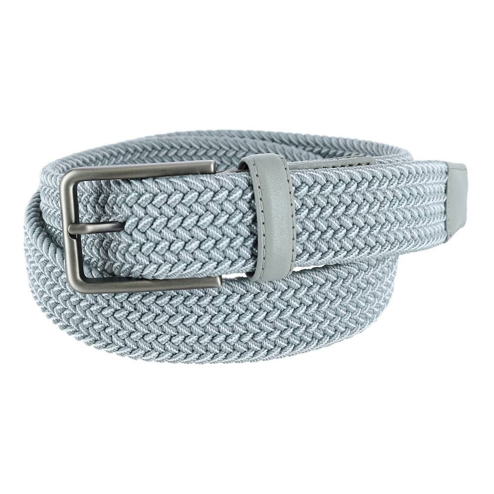 

Мужской двухцветный эластичный ремень Greg Norman, цвет Grey And White