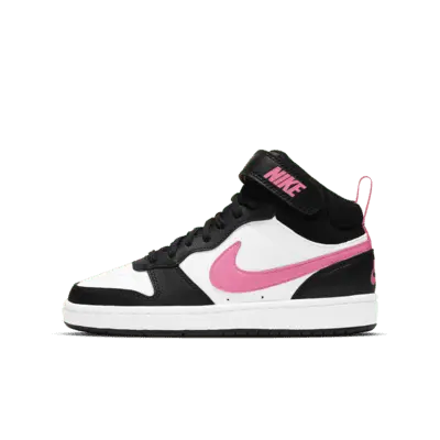 

Кроссовки Nike Court Borough Mid 2, цвет Black/White/Sunset Pulse