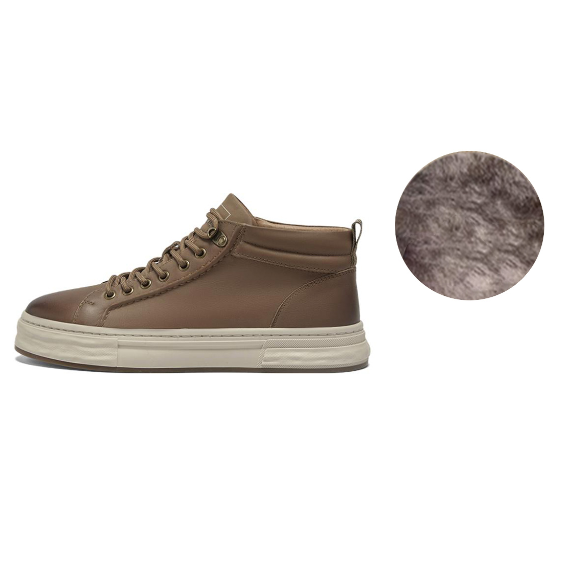

Кроссовки для скейтбординга мужские Mid Top Зеленый/Кофе BASTO