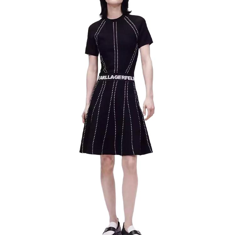 

KARL LAGERFELD / Karl Lagerfeld Jeans Платье с короткими рукавами KARL LAGERFELD женское черное