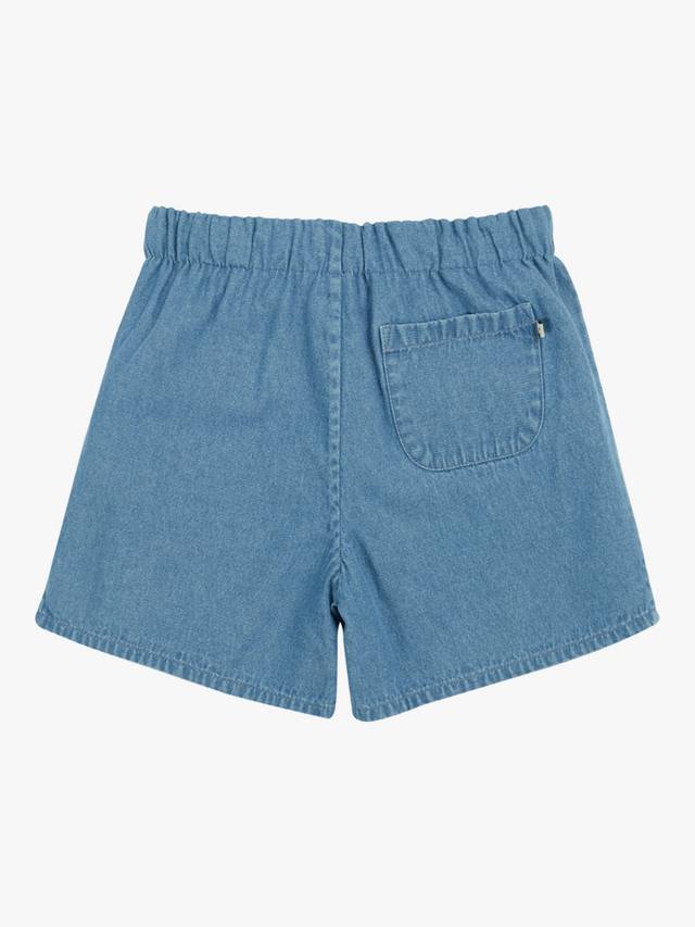 Детские реверсивные шорты Marigold из органического хлопка Frugi, Paint A Floral/Denim — фото 3