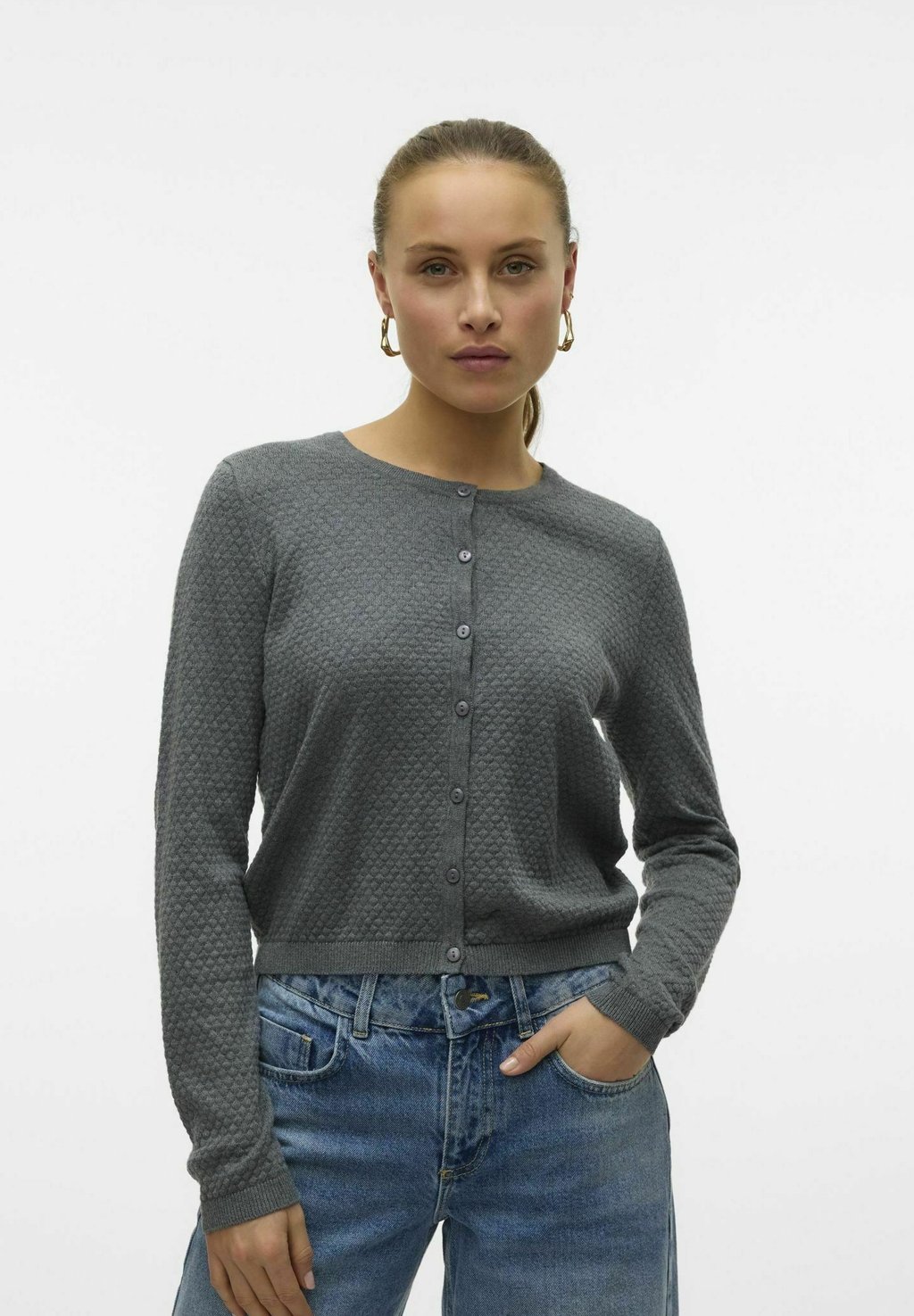 

Кардиган CARE Vero Moda, темно-серый