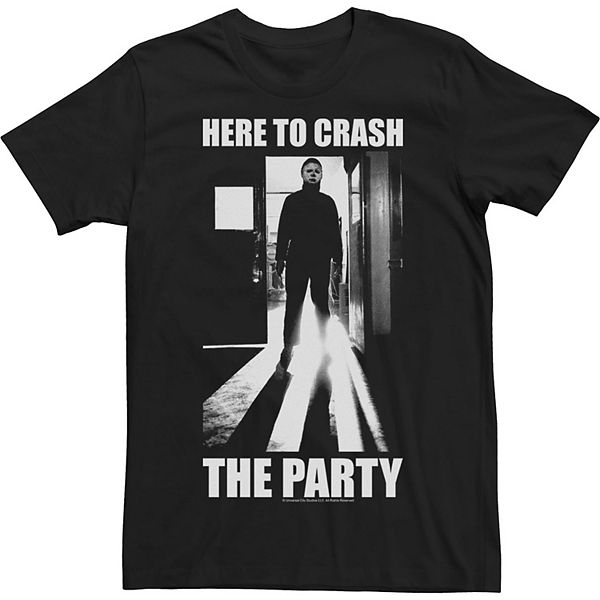 

Футболка Big & Tall Halloween Michael Myers Here to Crash the Party Licensed Character