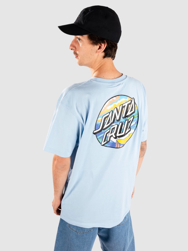 

Футболка Santa Cruz Water View Dot T-Shirt, fresh blue, Синий, Футболка Santa Cruz Water View Dot T-Shirt, fresh blue