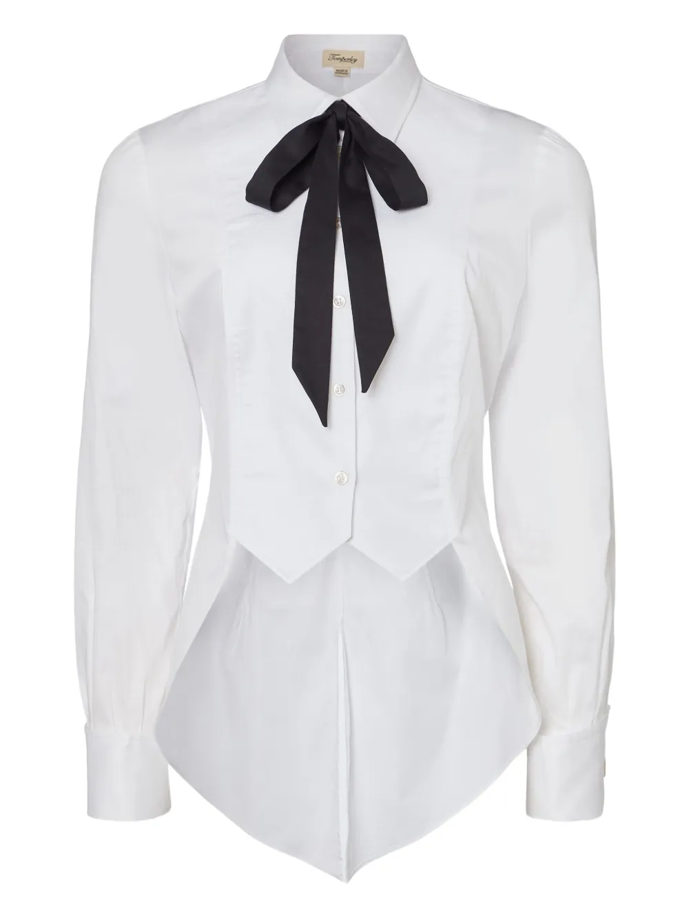 

Рубашка с бантом Temperley London, белый