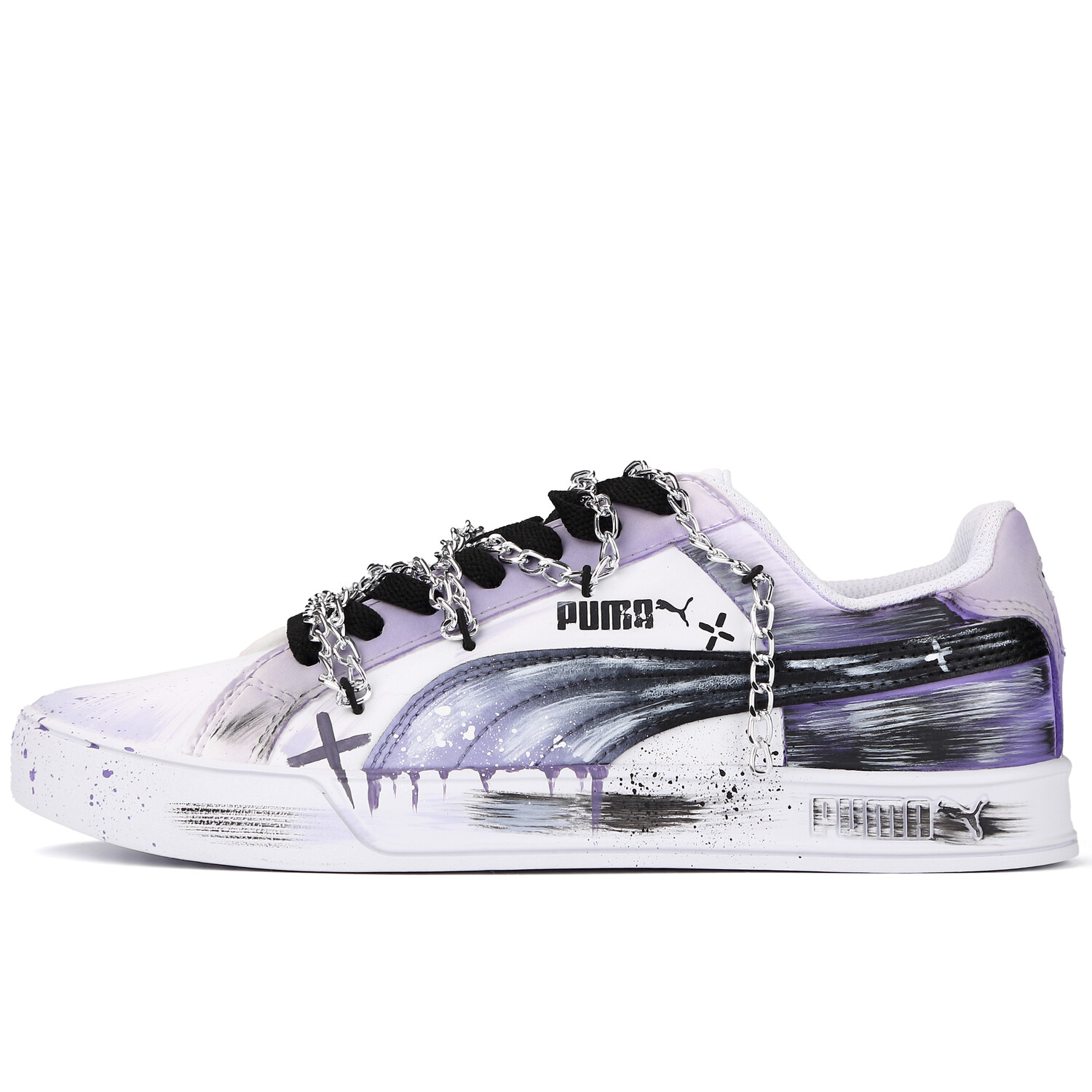 

Кроссовки для скейтбординга Smash Vulc унисекс с низким верхом Puma, белый