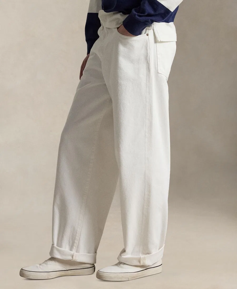 Мужские джинсы Rivington Relaxed Polo Ralph Lauren, белый — фото 3