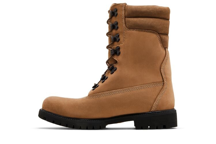 Мужские ботинки Timberland Super Boot высокие из нубука, кремовый — фото 3
