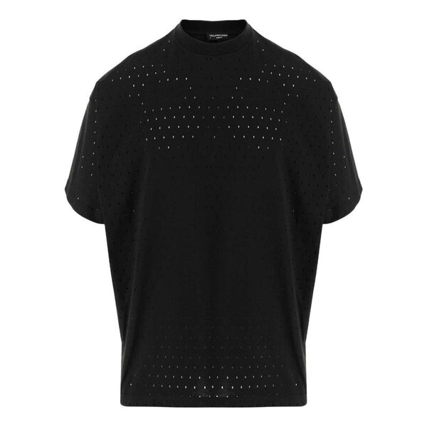 

Футболка mesh crewneck oversized t-shirt 'black' Balenciaga, черный
