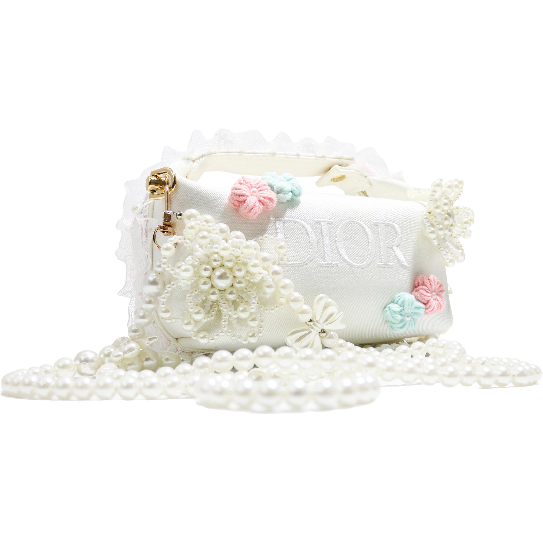 [Custom Makeup Bag]Berlin Floral Elegant, Fashion, Romantic, Sweet Style Canvas Handbag, Crossbody Bag 16*9*11cm DIOR — фото 2