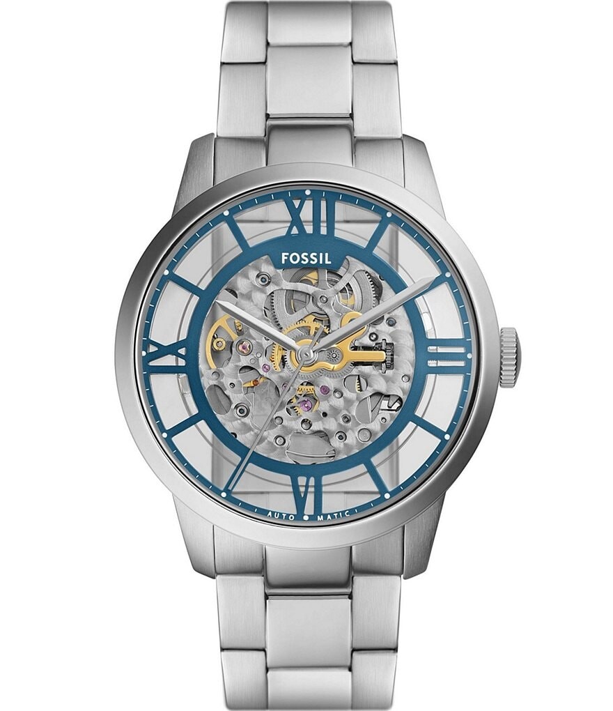 

Мужские автоматические часы Fossil Townsman из нержавеющей стали, серебро