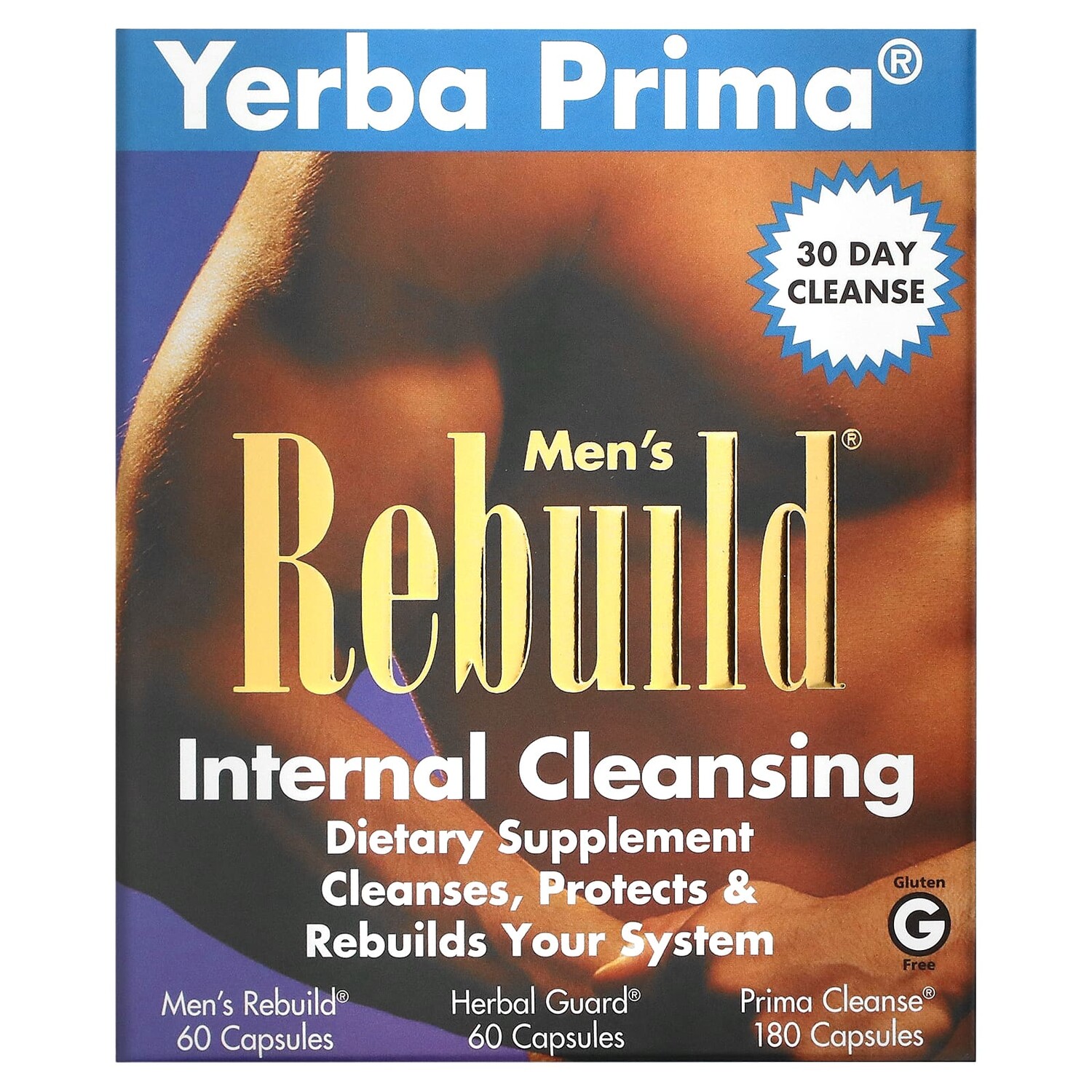 

Yerba Prima Men's Rebuild Internal Cleansing программа из 3 этапов 3 флакона