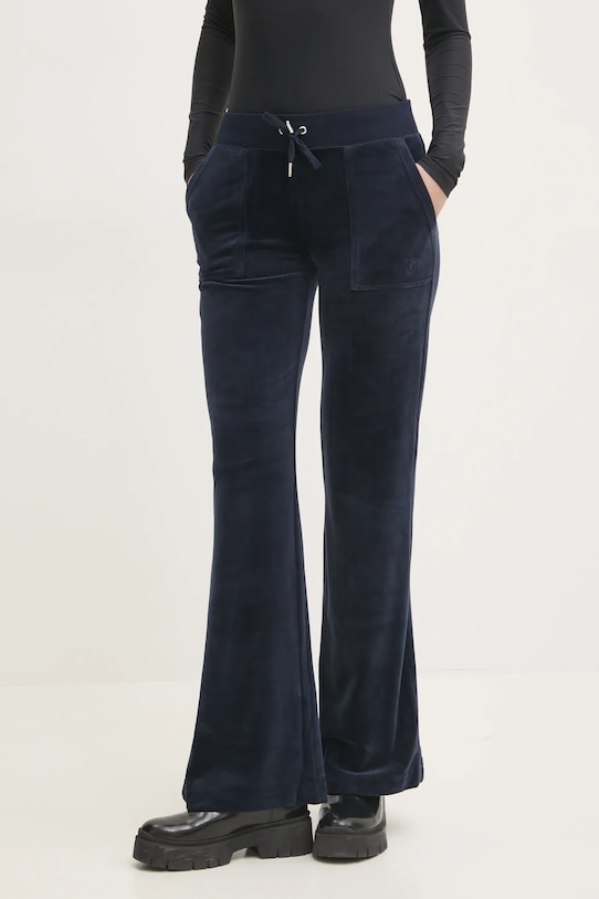 

Велюровые спортивные брюки LAYLA POCKET LR Juicy Couture, темно-синий