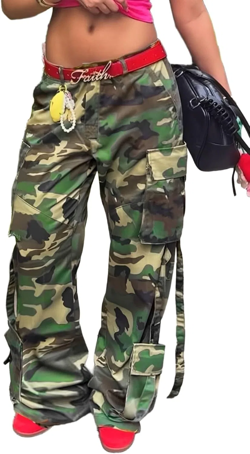 Джинсы камуфляжные Women Camo Cargo Pants, Camouflage